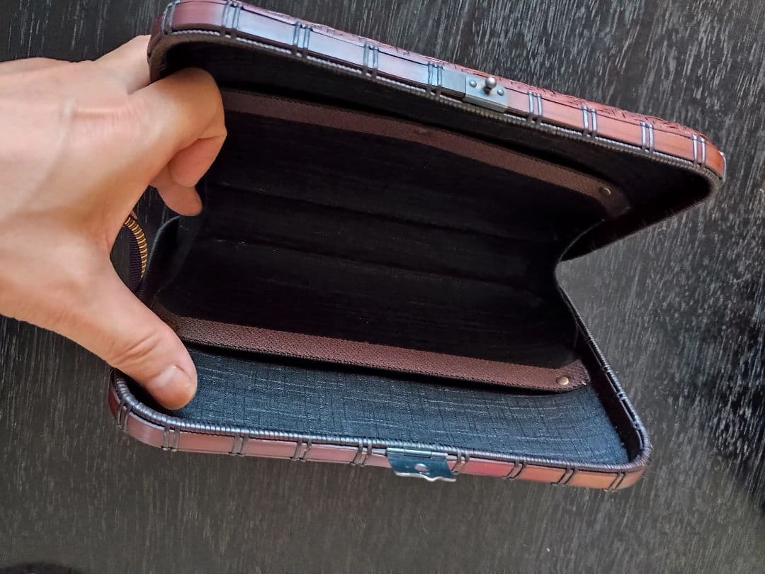 細川クッチャバッグ竹工房　喜節 網代編セカンドバック