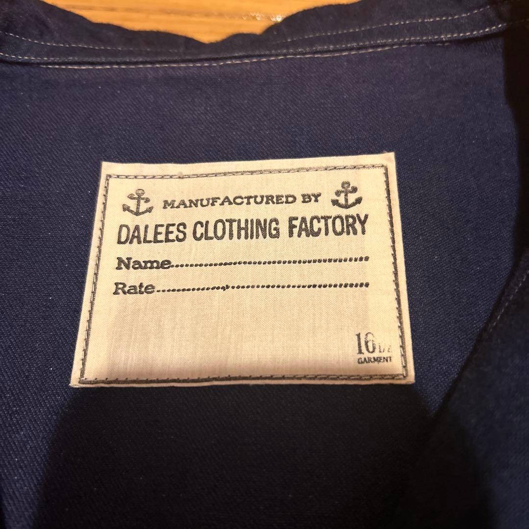 Dalees ダリーズ　ショールカラー カバーオールサイズ16.5