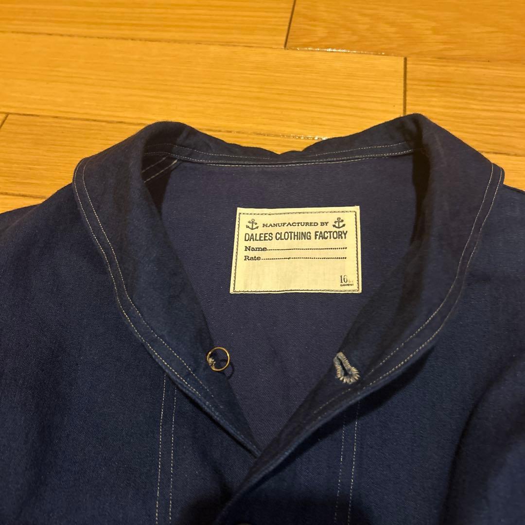 Dalees ダリーズ　ショールカラー カバーオールサイズ16.5