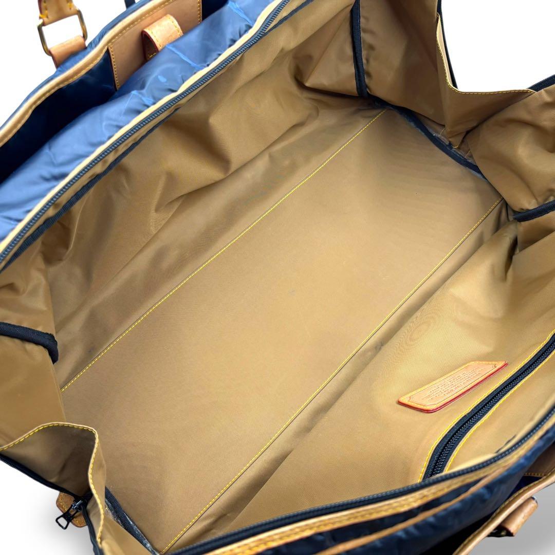 【ヴィンテージ】ハンティングワールド　ボストンバッグ　トラベル　ナイロン　レザー