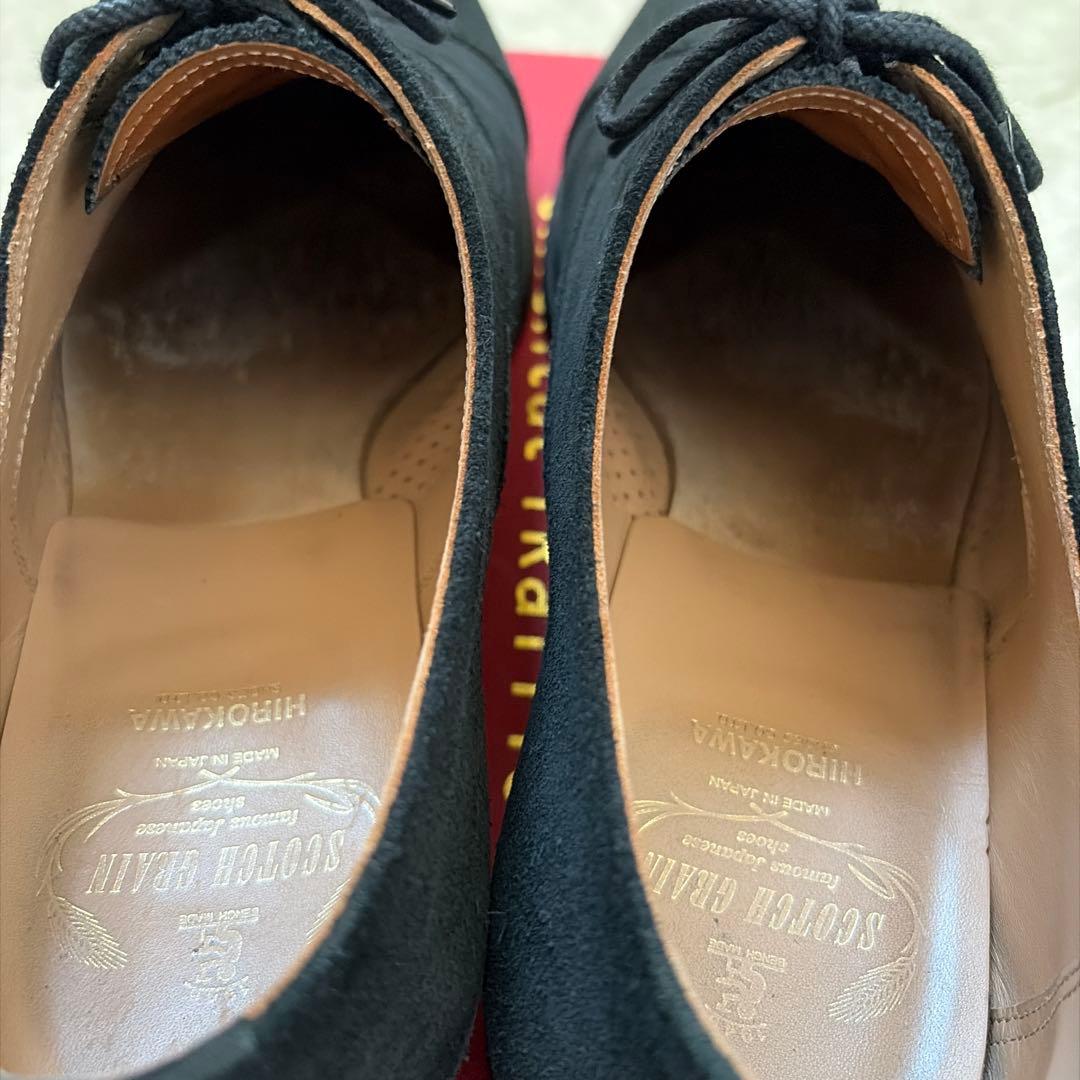 スコッチグレイン　スエード ドレスシューズ ブラック