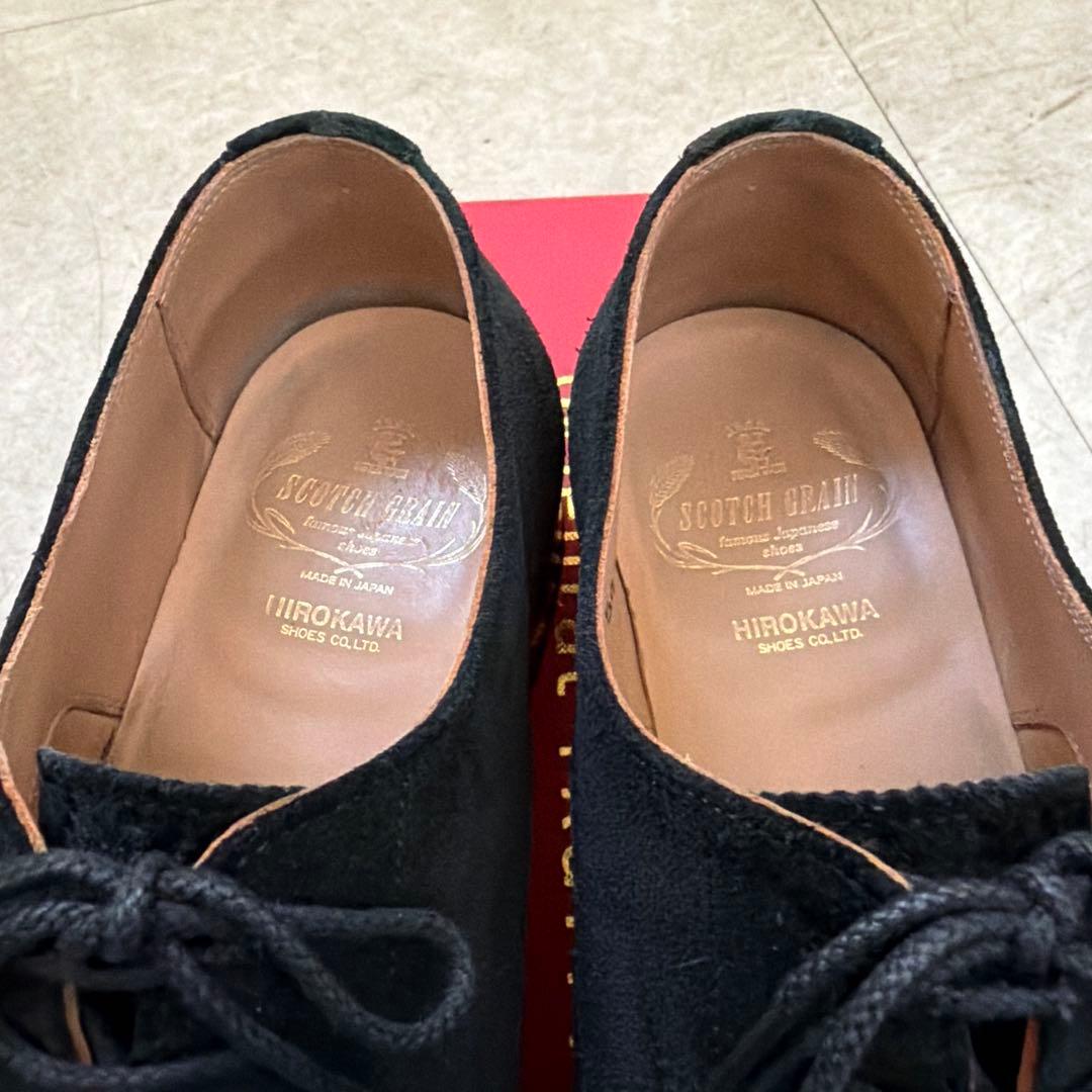 スコッチグレイン　スエード ドレスシューズ ブラック