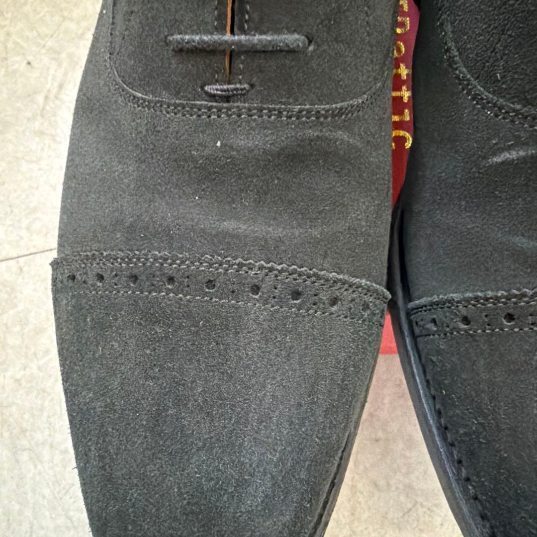 スコッチグレイン　スエード ドレスシューズ ブラック