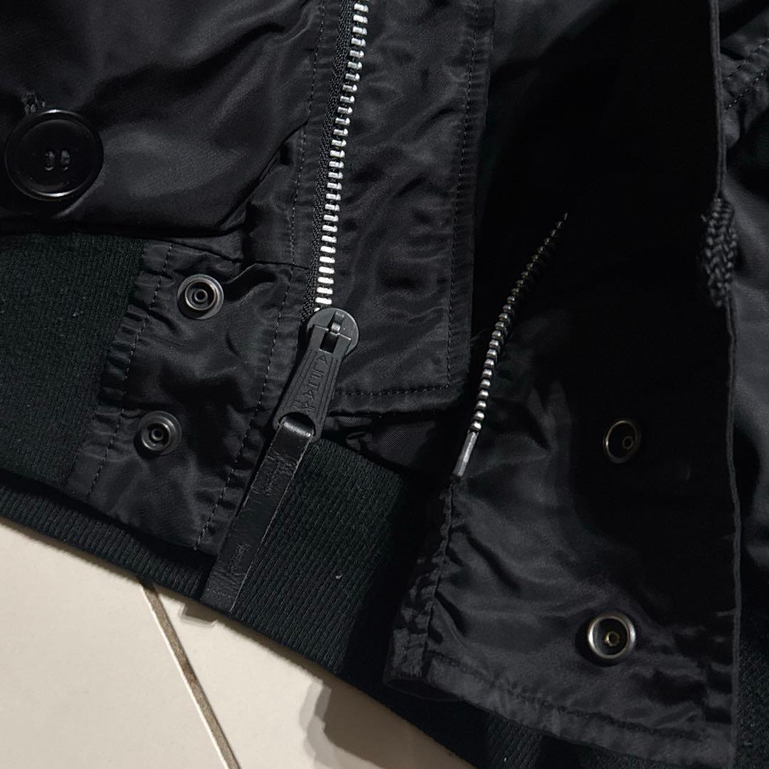 極美品 ALPHA社 N-2B フライトジャケット ブラック 希少サイズ 短丈