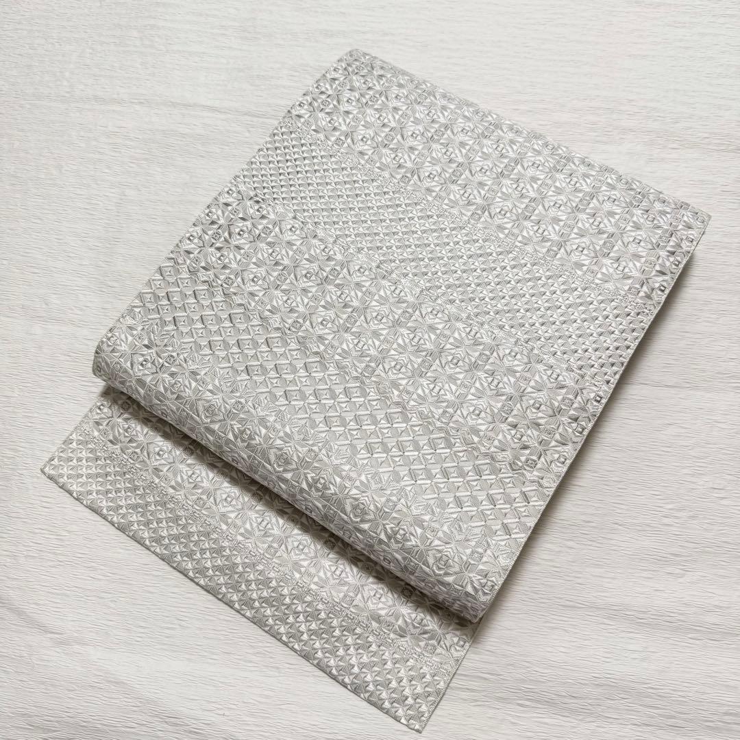 専用m-98 本場筑前博多織 大倉織物 誠之輔 琥珀織 正絹 名古屋帯