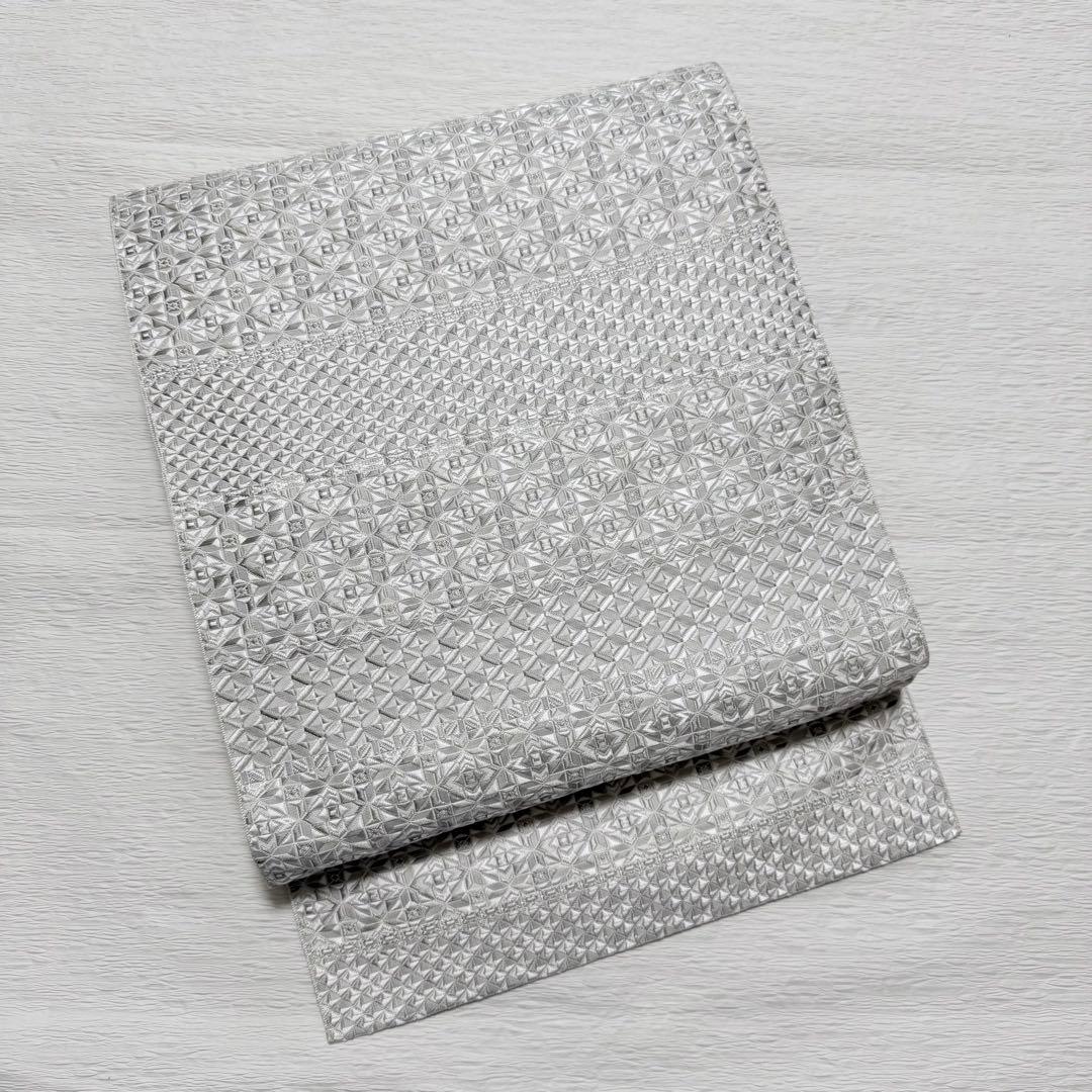 専用m-98 本場筑前博多織 大倉織物 誠之輔 琥珀織 正絹 名古屋帯