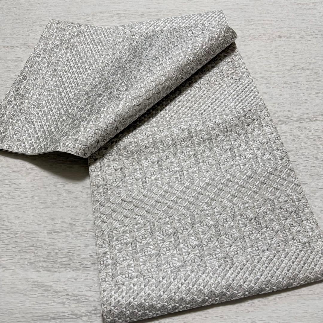 専用m-98 本場筑前博多織 大倉織物 誠之輔 琥珀織 正絹 名古屋帯