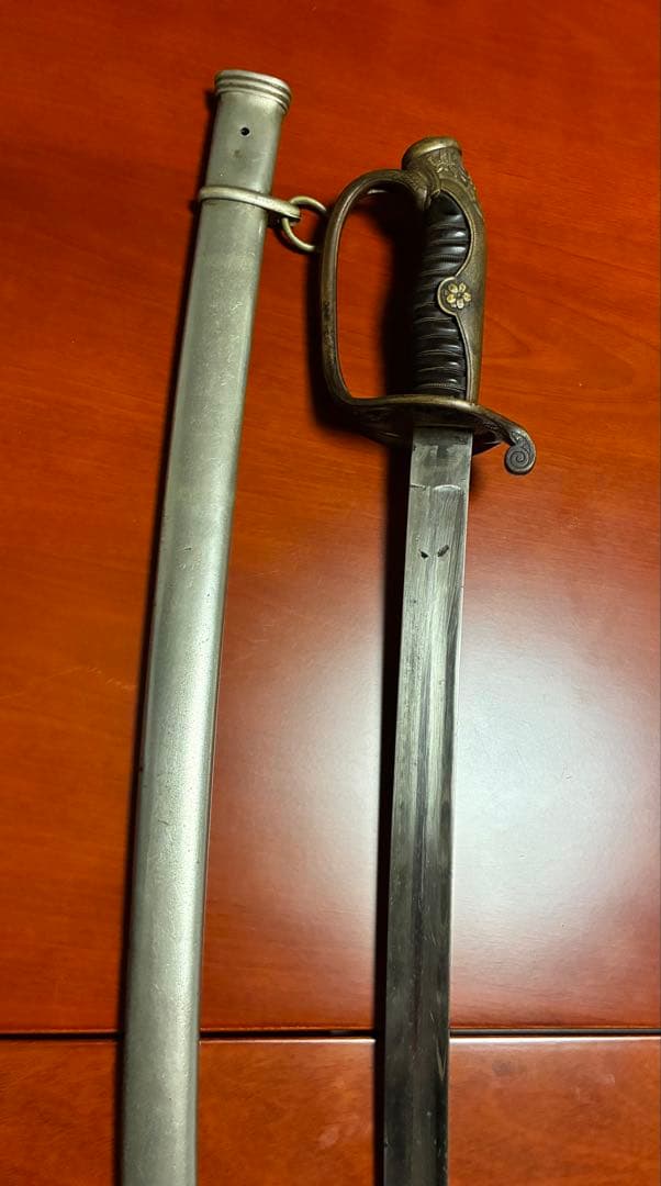 指揮刀　サーベル　模造刀　軍刀　武具　陸軍　日本刀　銃剣　2点セット