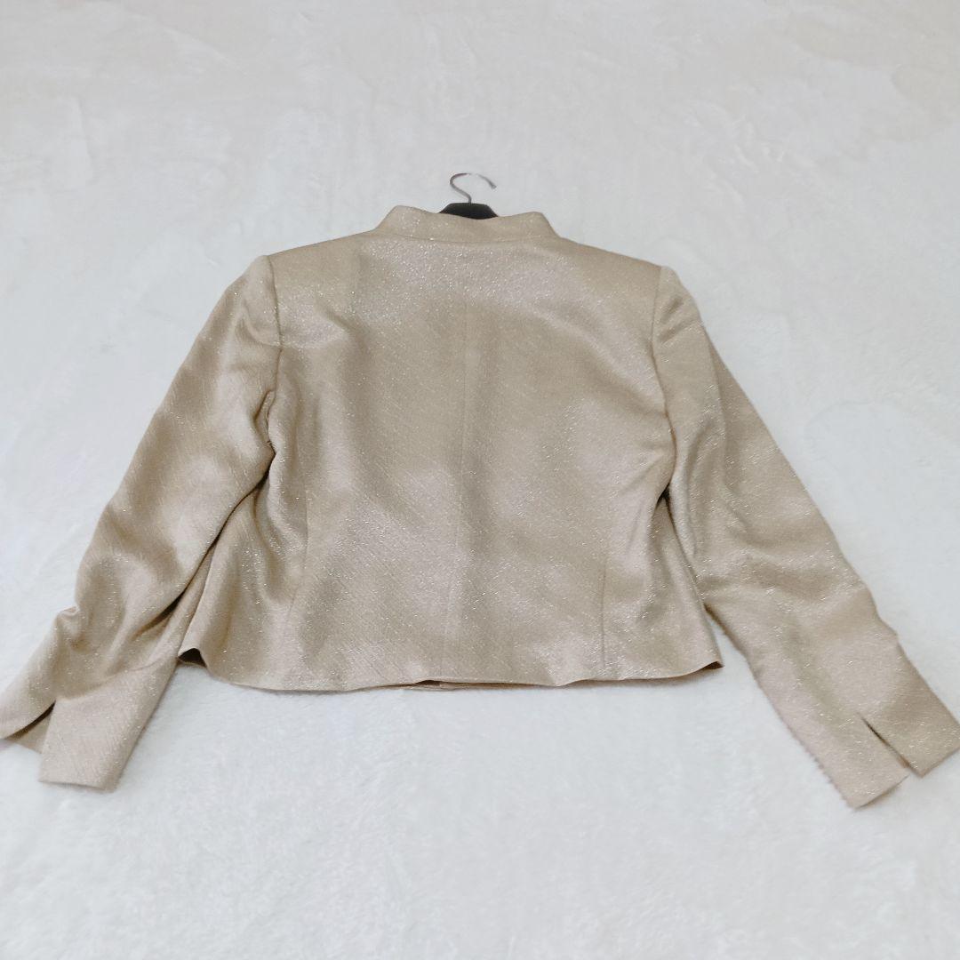 美品　ソワールドルチェ　東京イギン　マザーズスーツ　9号　シルク　セットアップ