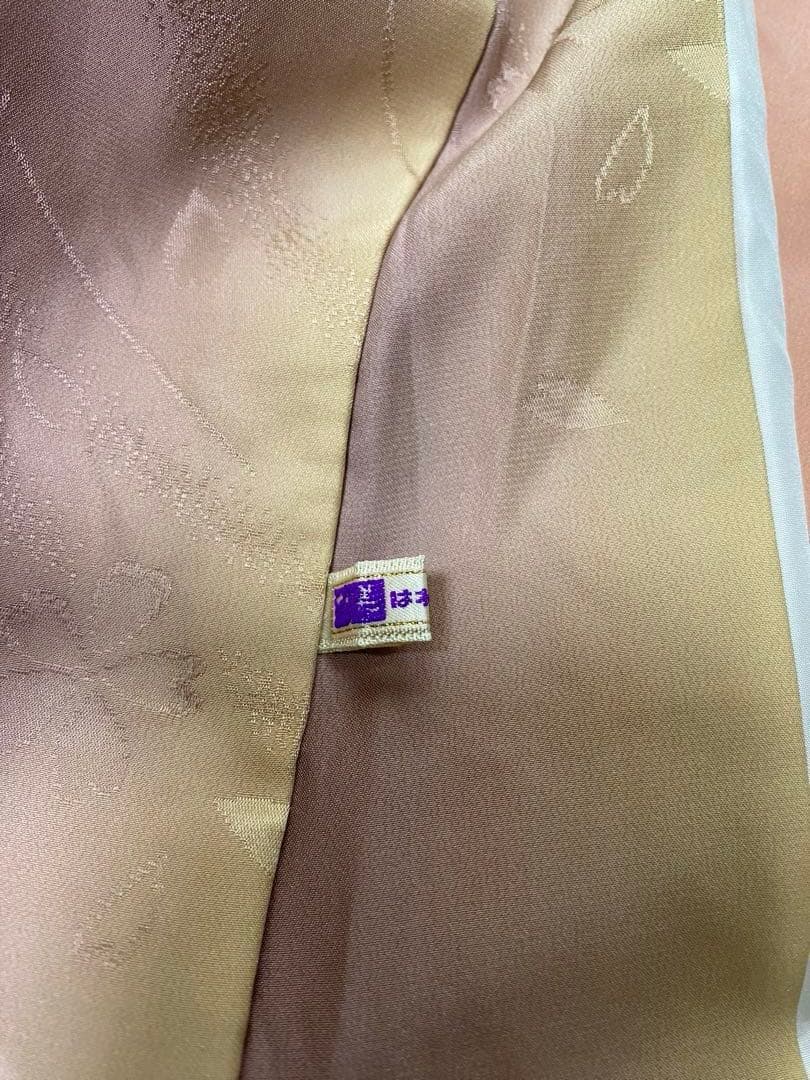 【美品】長襦袢　袷　正絹　桜模様　グラデーション