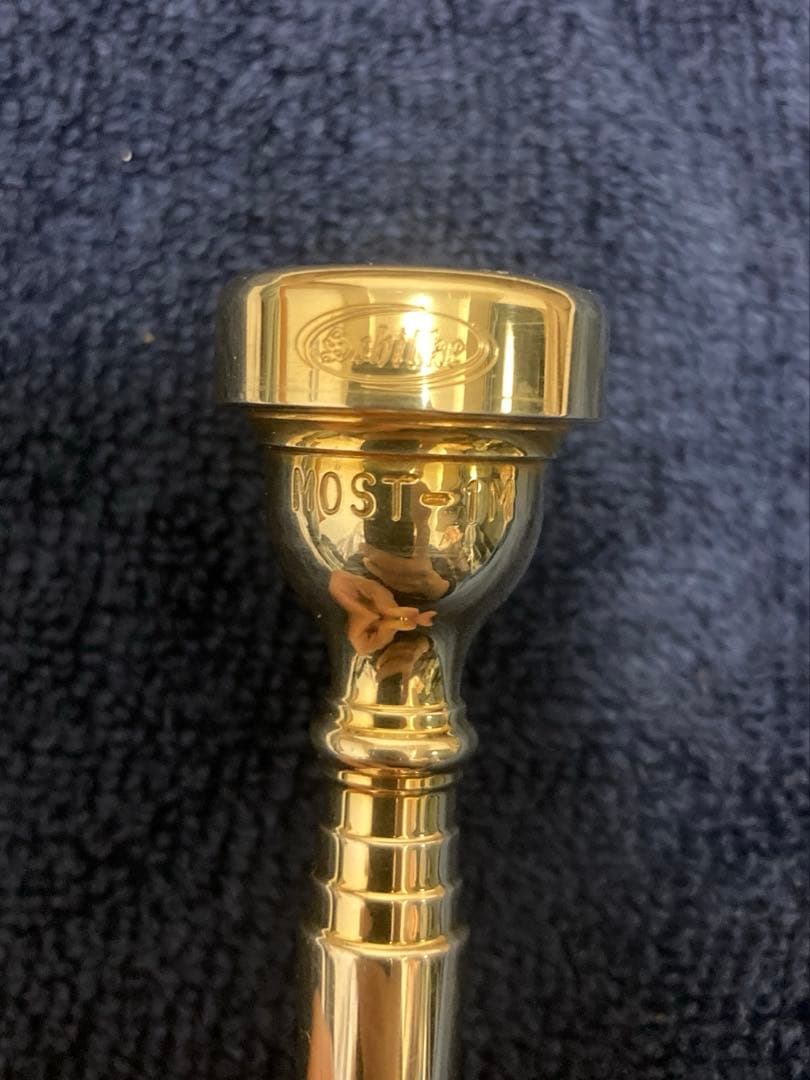 トランペットマウスピース シルキーMOST1M 金メッキ