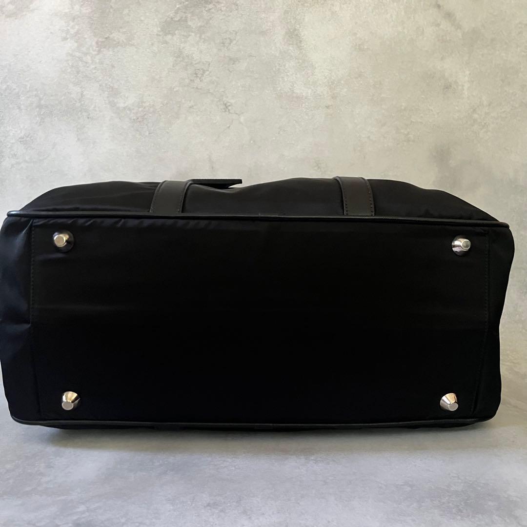 【極美品】PRADA トートバッグ　ボストンバッグ　ナイロン×サフィアーノ　黒