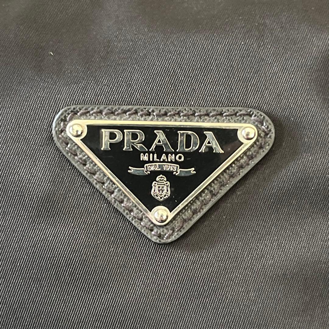 【極美品】PRADA トートバッグ　ボストンバッグ　ナイロン×サフィアーノ　黒