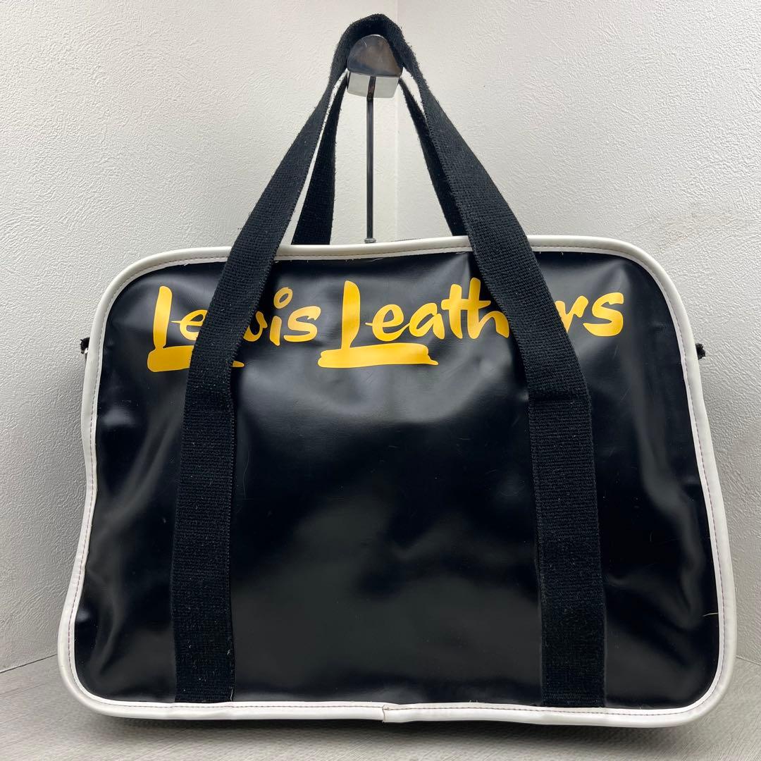 【希少品✨】ルイスレザー 2WAY ボストンバッグ ショルダーバッグ ブラック