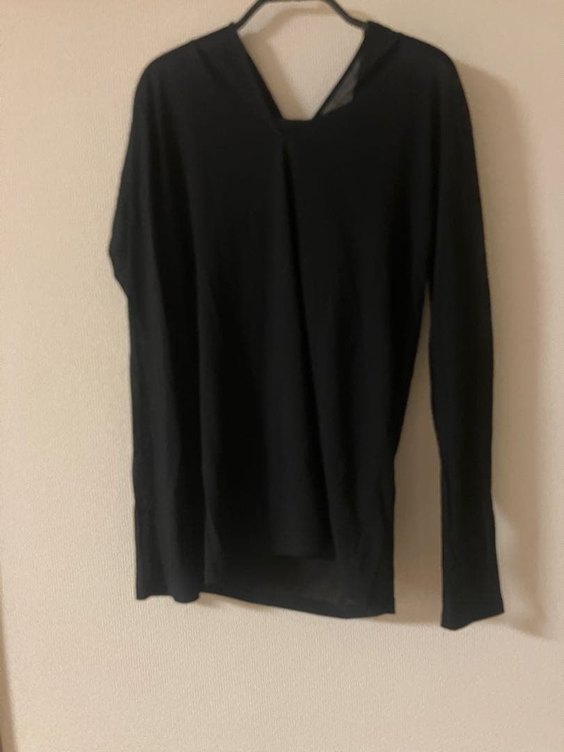 conte コットン シアー フーデッドカットソー