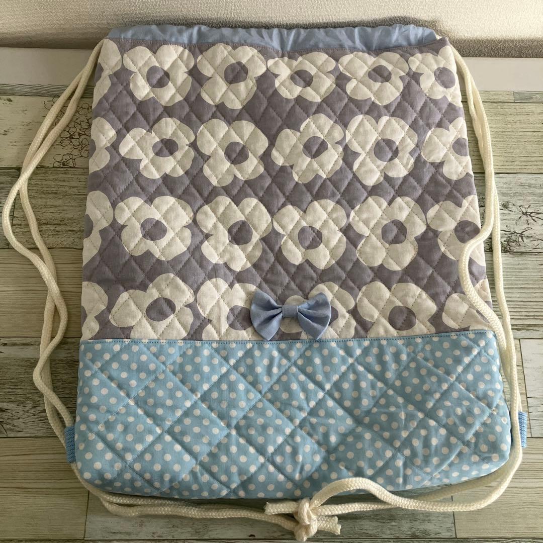 naaamiページ 図書袋ショルダーナップサックシューズバッグハンドメイド