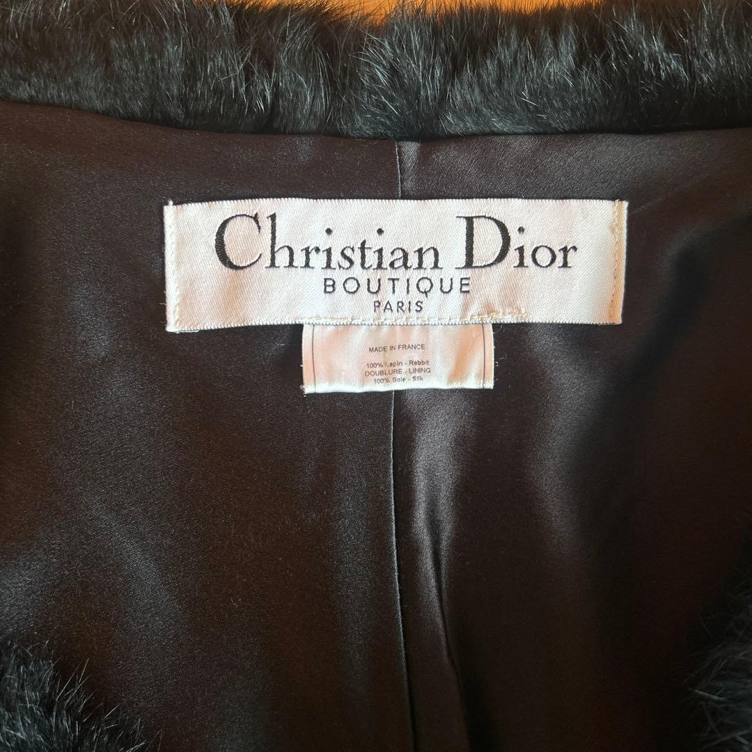 [美品]クリスチャンディオール ファー　ショール　ラビット