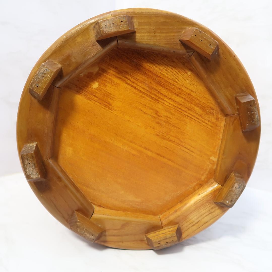 李朝家具 丸型スツール 小物入れ テーブル アンティーク チェスト 昭和 レトロ