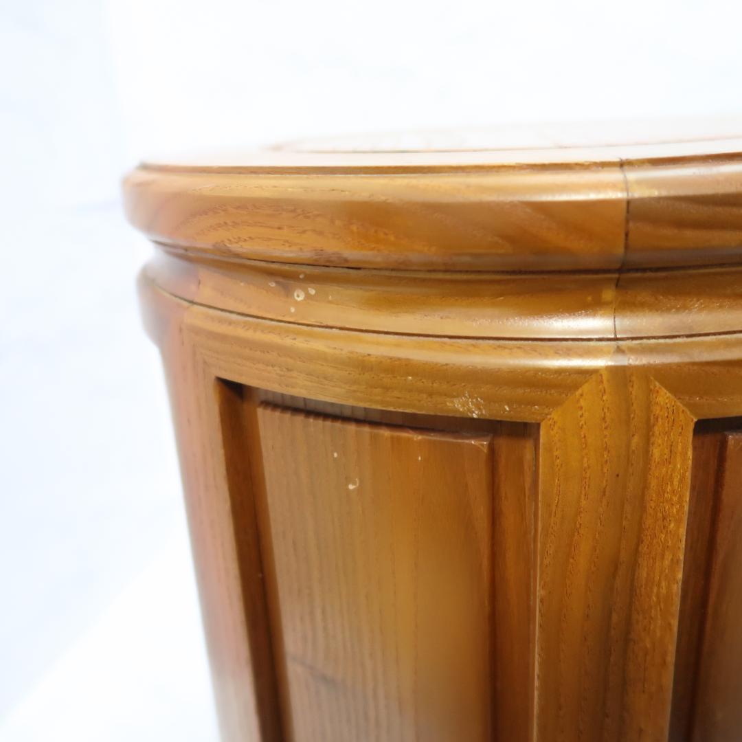 李朝家具 丸型スツール 小物入れ テーブル アンティーク チェスト 昭和 レトロ