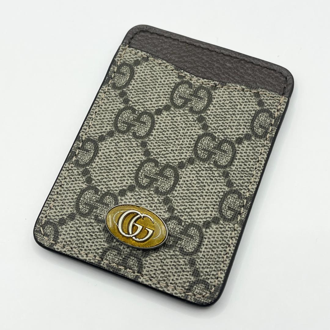 お値下げ【新品】グッチ iPhone13スマホケース カバー カードスロット