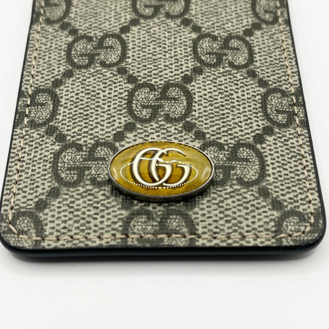 お値下げ【新品】グッチ iPhone13スマホケース カバー カードスロット