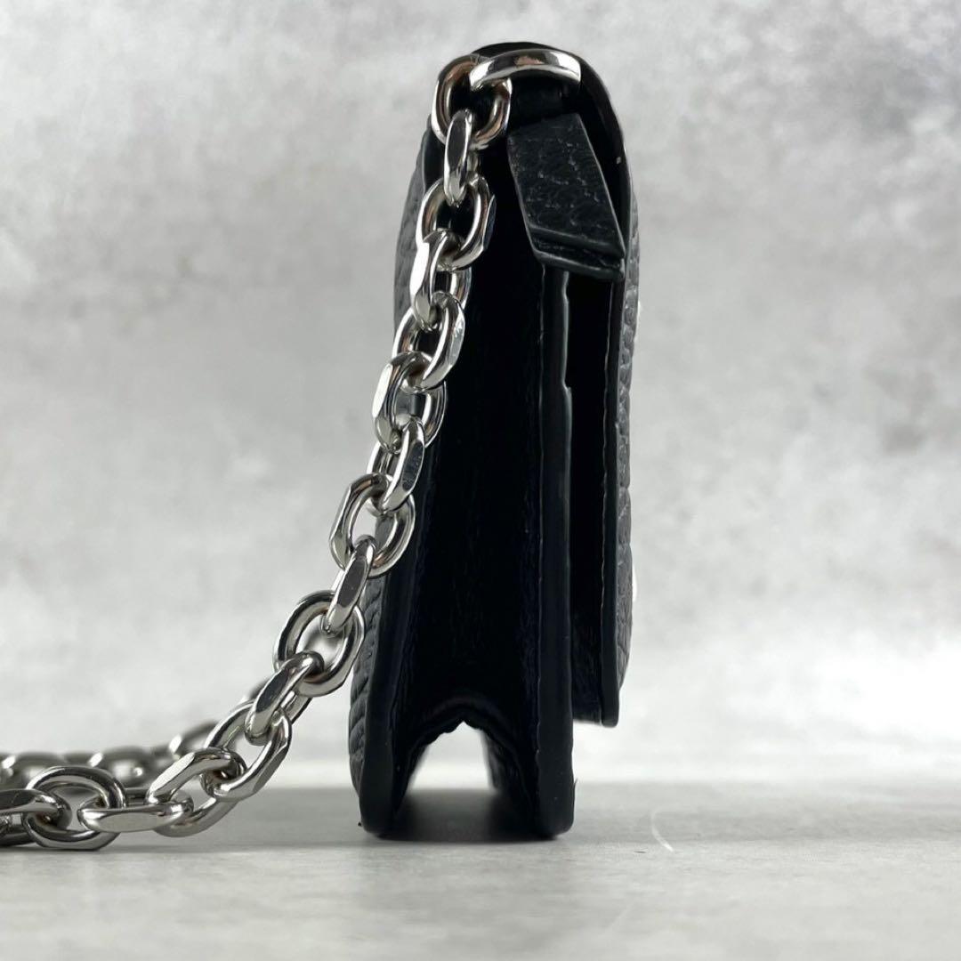 【極美品】マルジェラ チェーンウォレット 4ステッチ ブラック