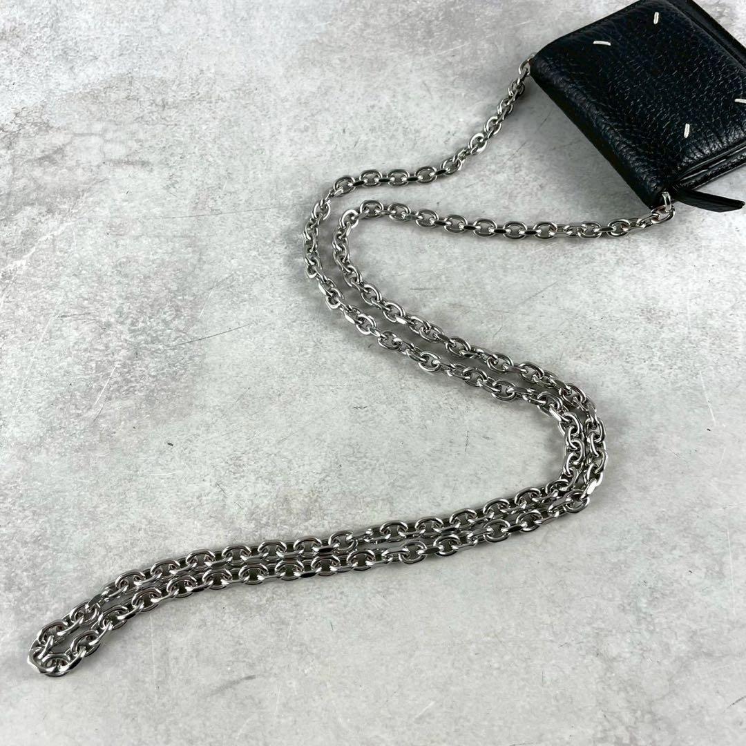 【極美品】マルジェラ チェーンウォレット 4ステッチ ブラック