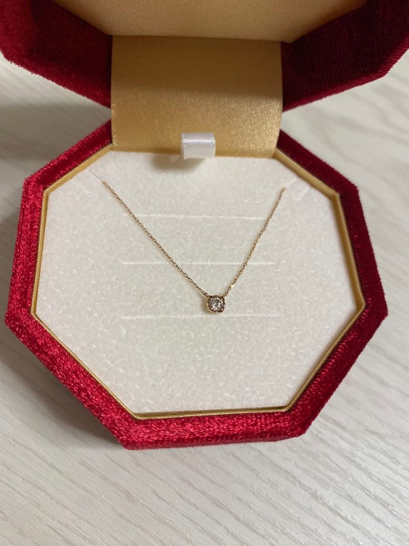 サマンサタバサ K18ピンクゴールド ダイヤネックレス