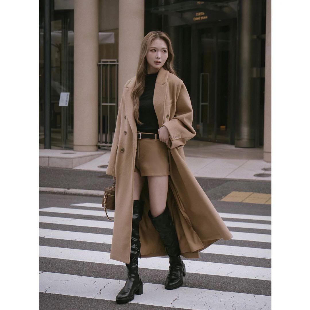 新品タグ付 ダーリッチ メルトンミドルショートパンツ キャメル M