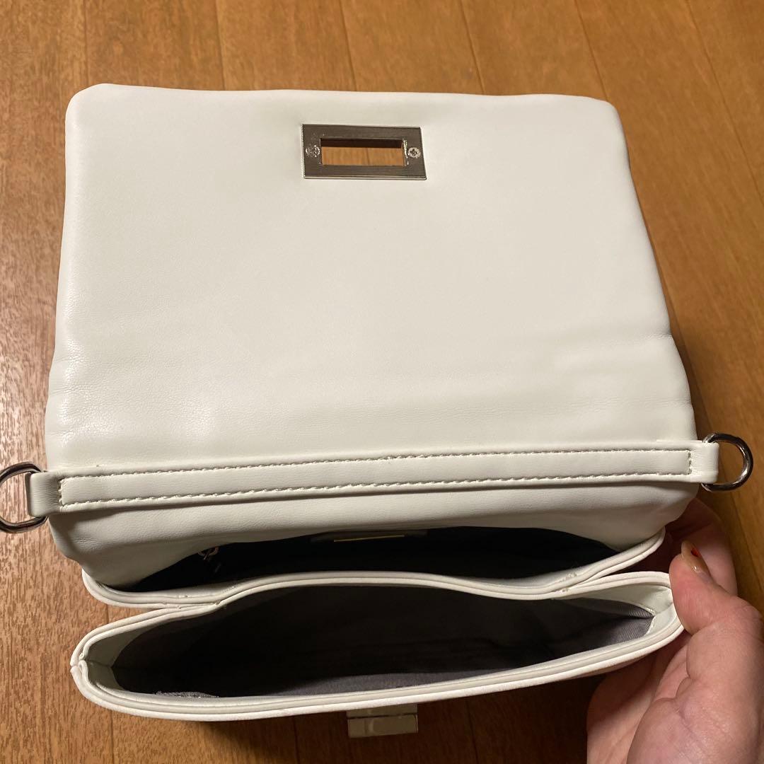 DIANA お呼ばれ パーティー ミニバッグ ショルダーバッグ アイボリー