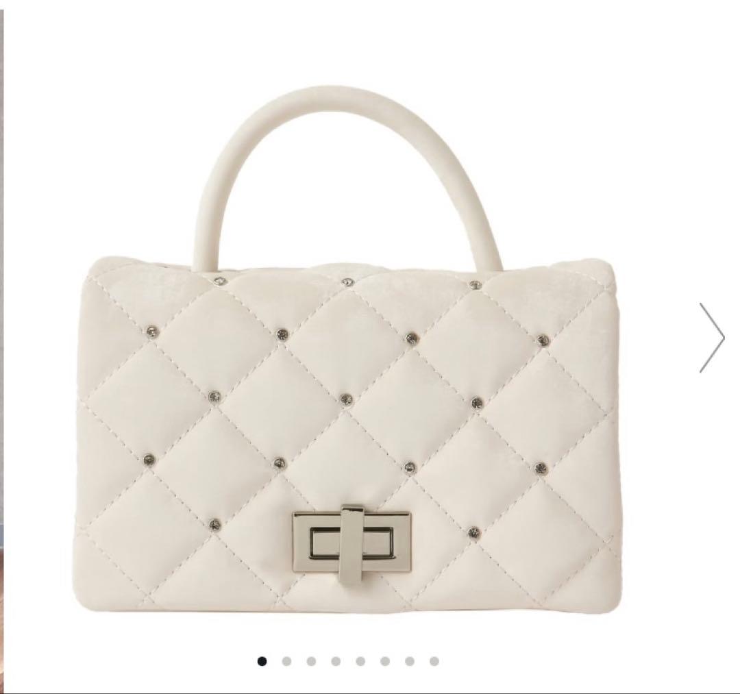 DIANA お呼ばれ パーティー ミニバッグ ショルダーバッグ アイボリー