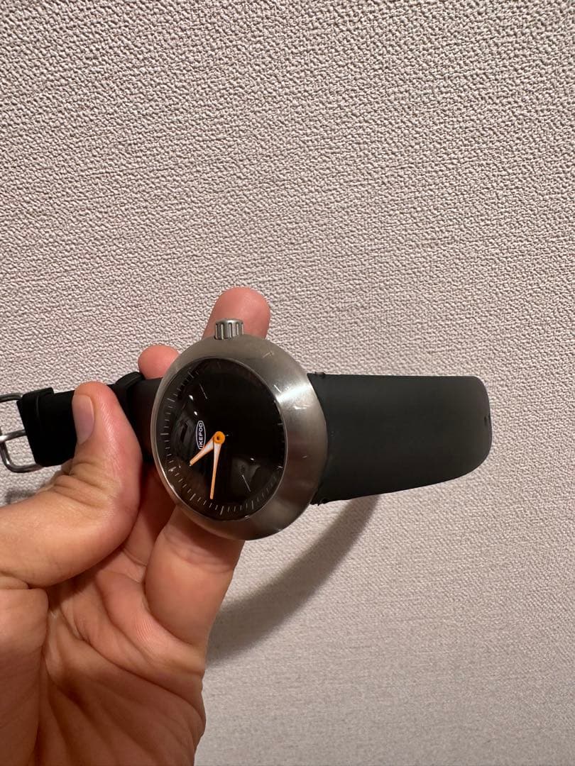 Ikepod ブラック ラバーベルト 時計