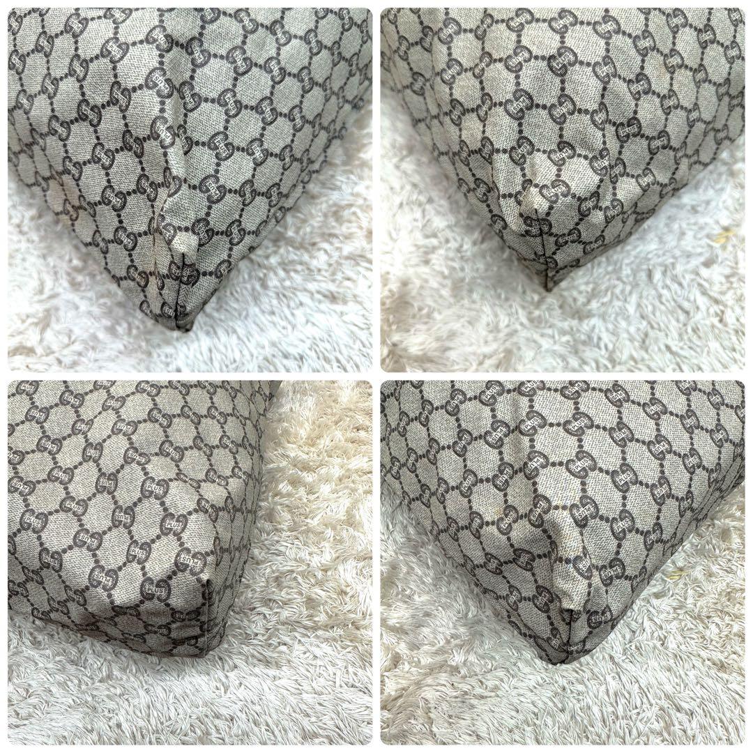 【美品】 GUCCI GGパターン トートバッグ ベージュ シェリー スプリーム