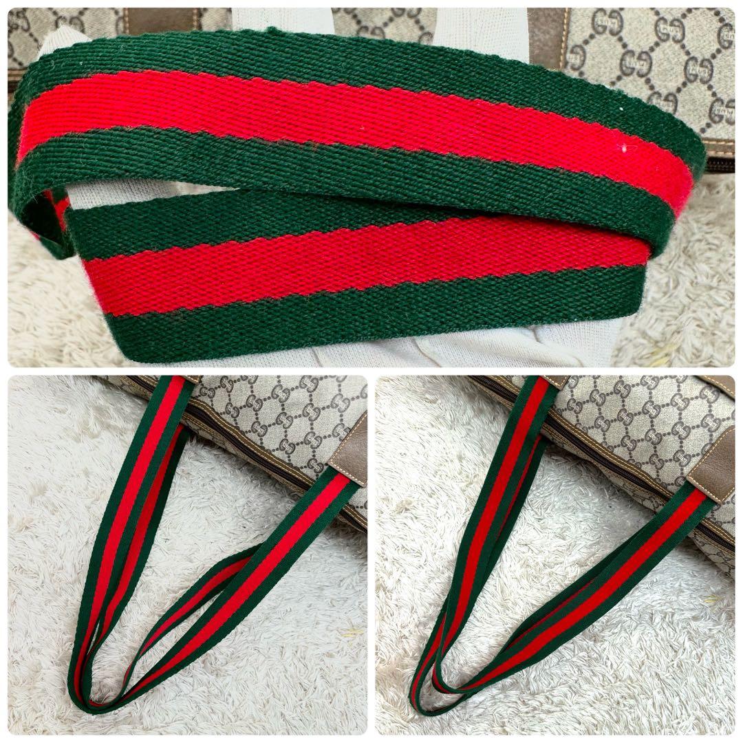 【美品】 GUCCI GGパターン トートバッグ ベージュ シェリー スプリーム