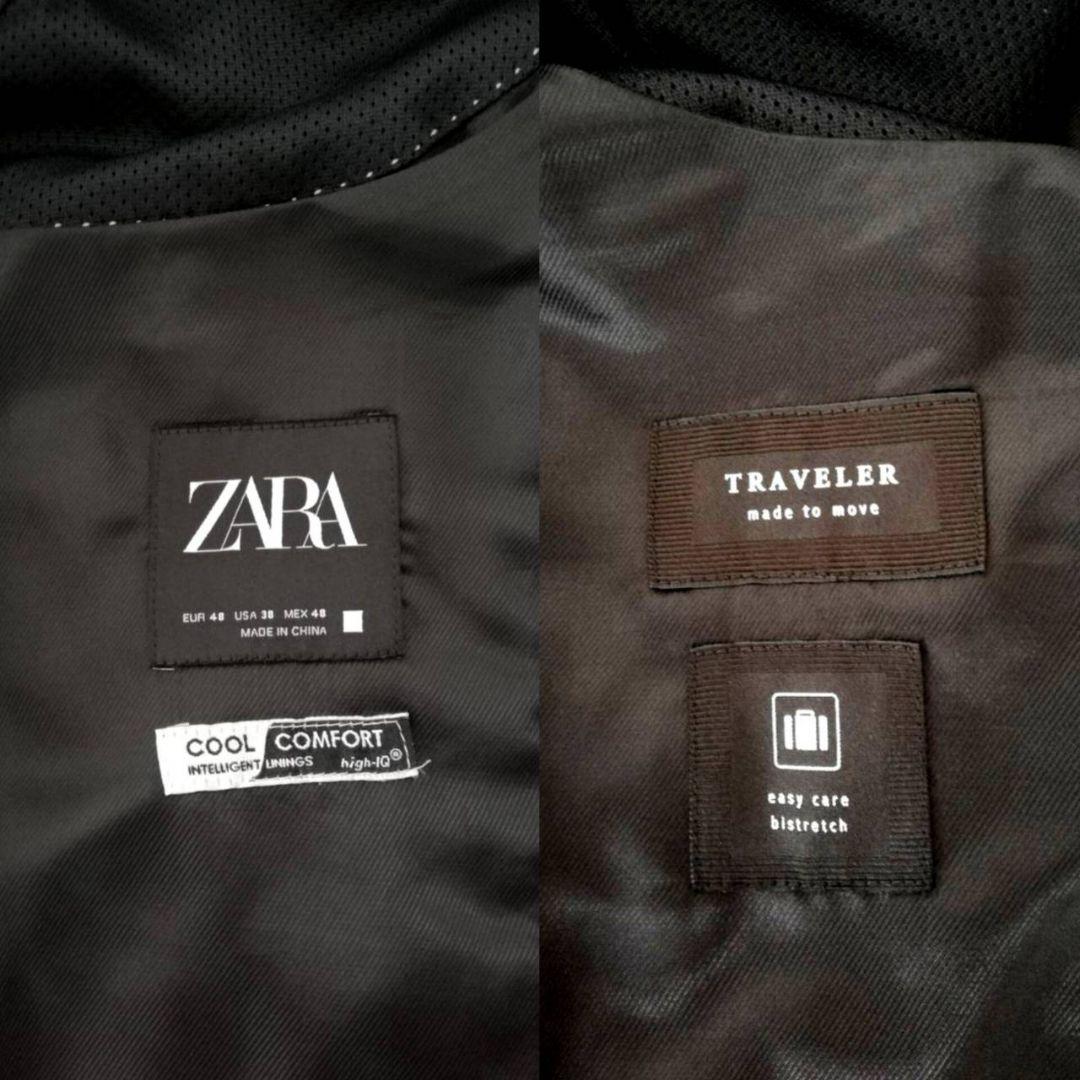 ZARAトラベラー スーツブレザーEU 48 & パンツ EU 36セット