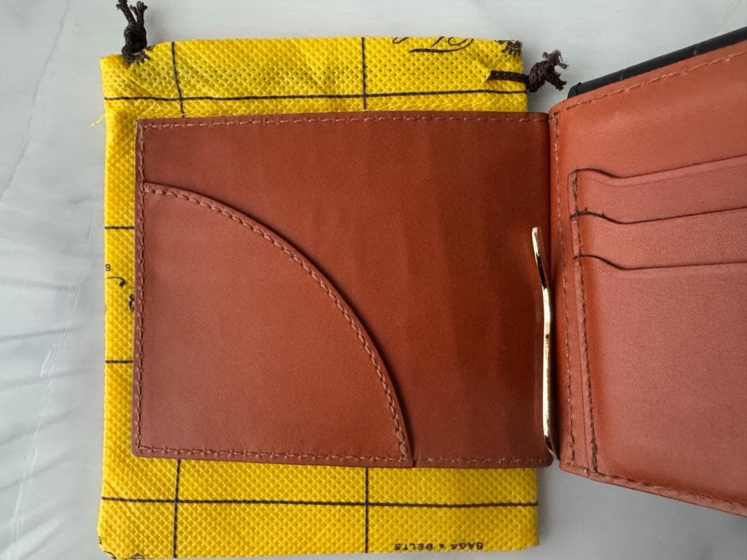 Felisi　915/2/SA　マネークリップ　クロコ型押しレザー　ブラック/黒