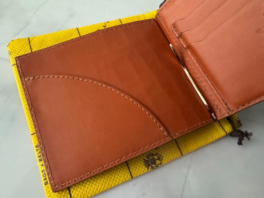 Felisi　915/2/SA　マネークリップ　クロコ型押しレザー　ブラック/黒