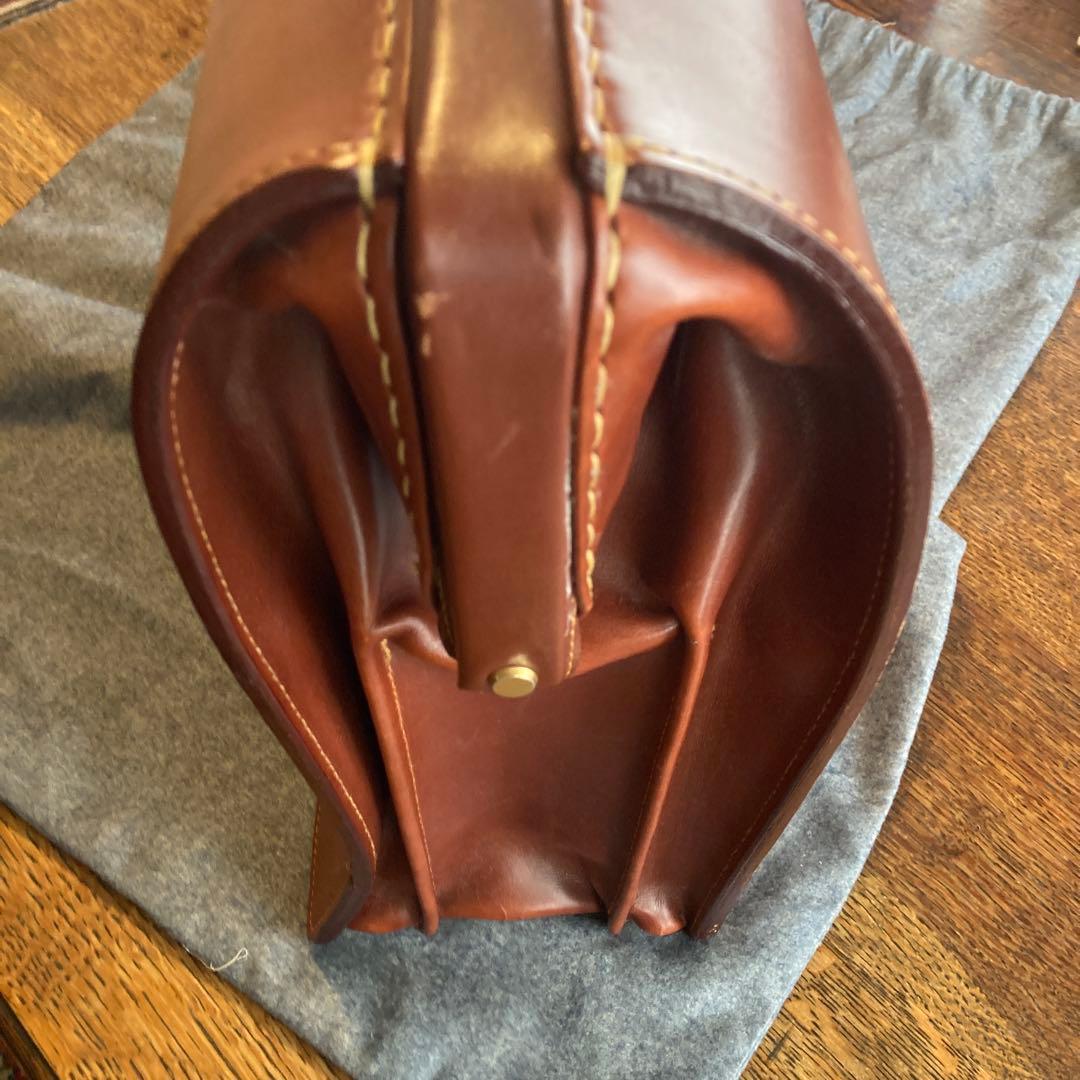 GIEVES & HAWKES ブラウンレザー ブリーフケース　GLAY布袋付き