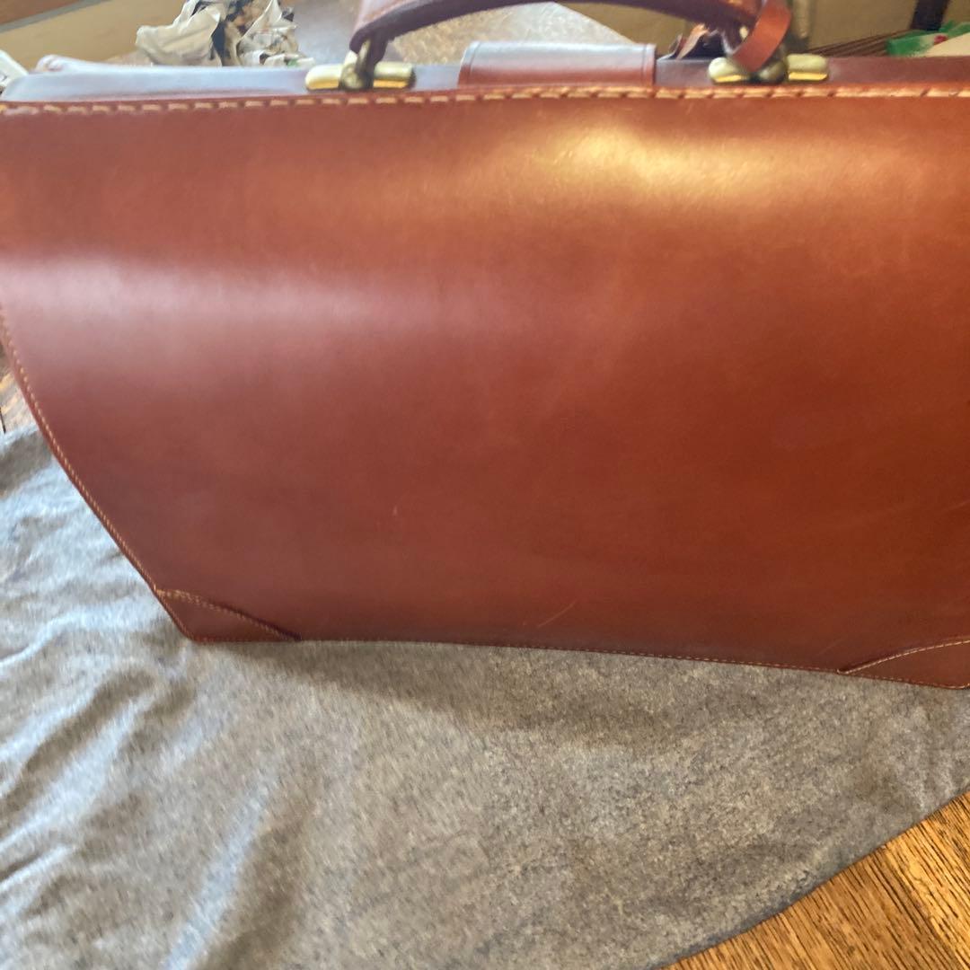 GIEVES & HAWKES ブラウンレザー ブリーフケース　GLAY布袋付き