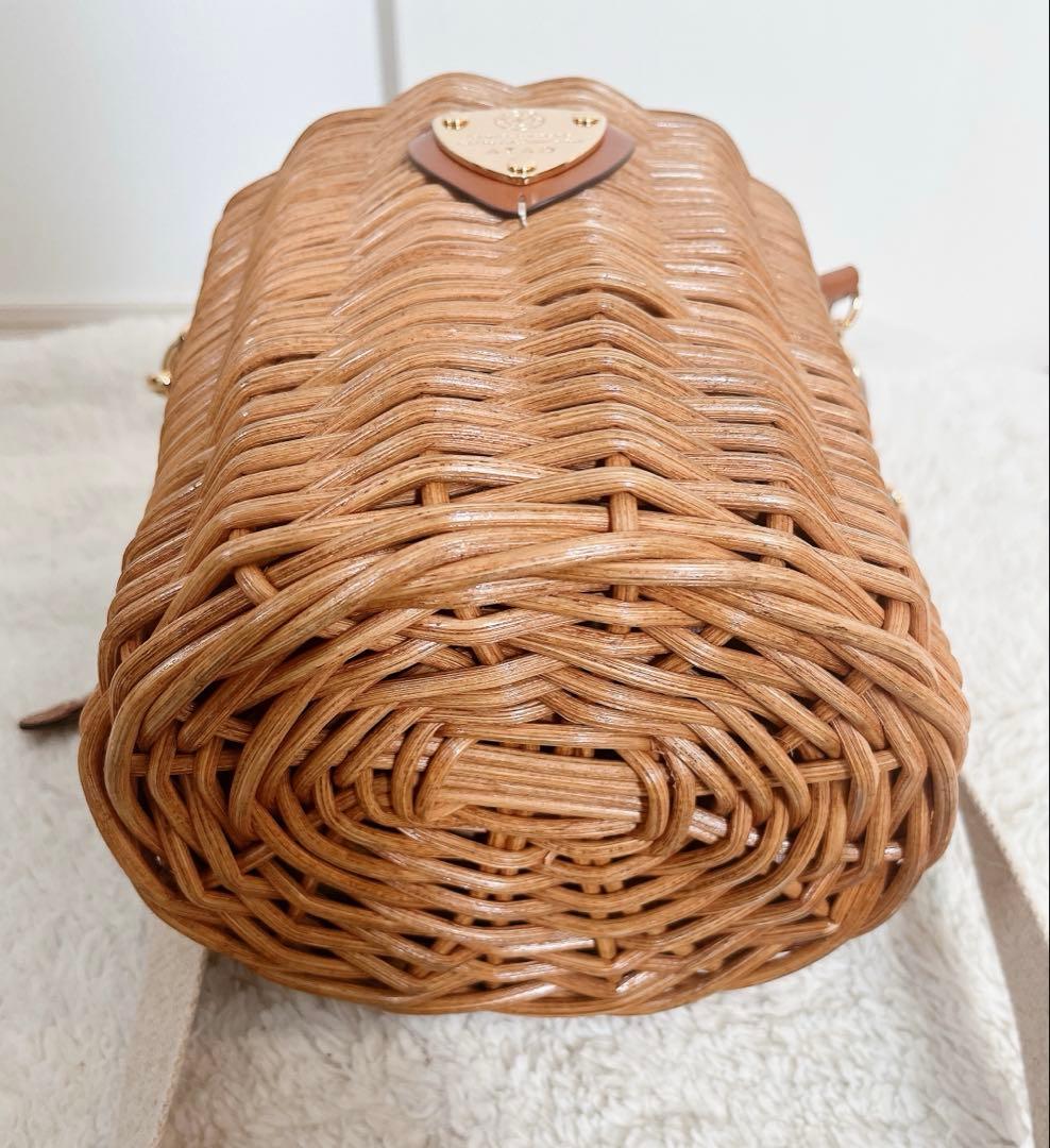 ATAO アタオ　かごバッグ　ファー付き