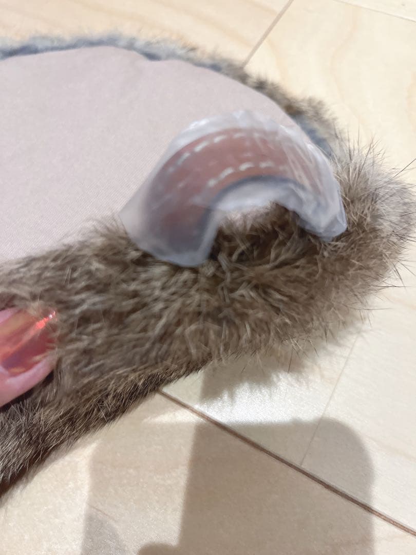 ATAO アタオ　かごバッグ　ファー付き