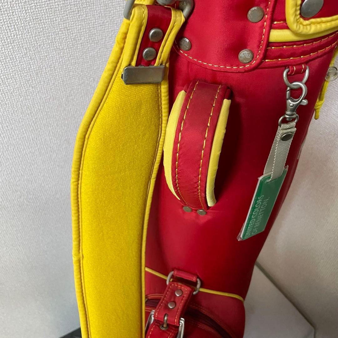 BENETTON ベネトン　キャディバッグ　赤