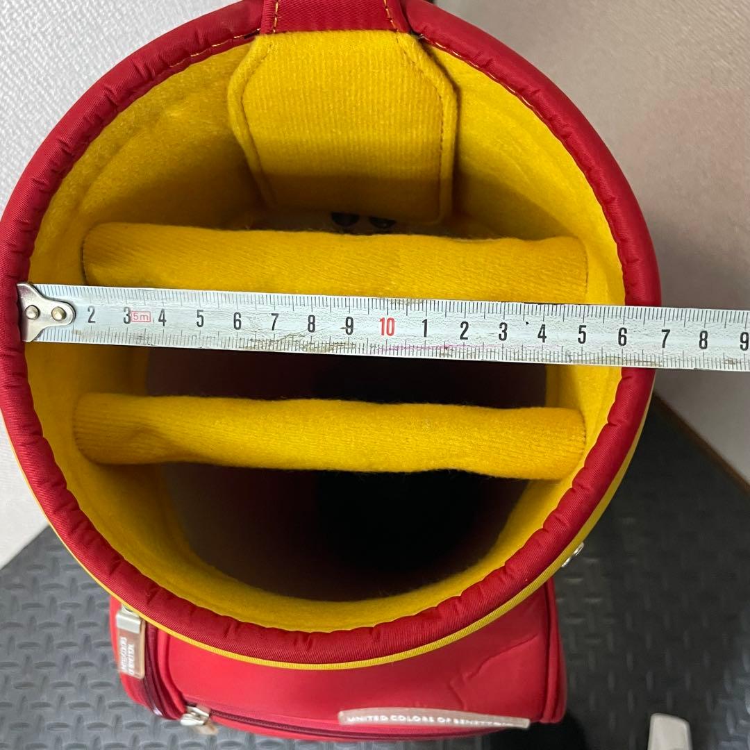 BENETTON ベネトン　キャディバッグ　赤