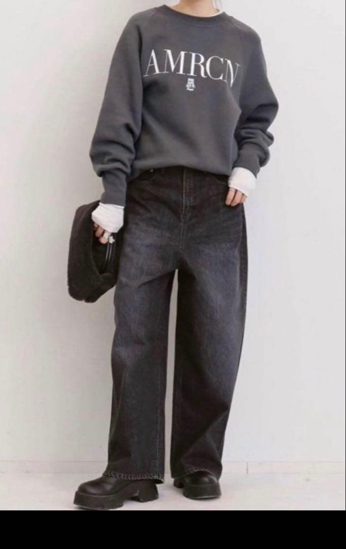 AMERICANA/アメリカーナ】 CREW NECK SWEAT