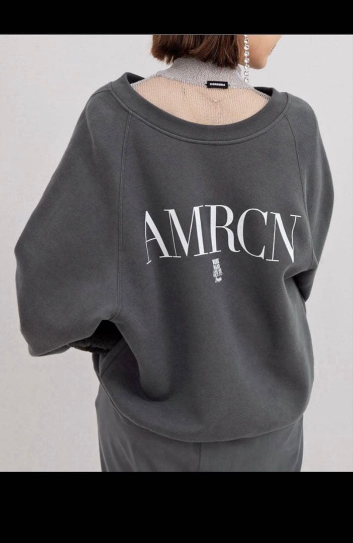 AMERICANA/アメリカーナ】 CREW NECK SWEAT