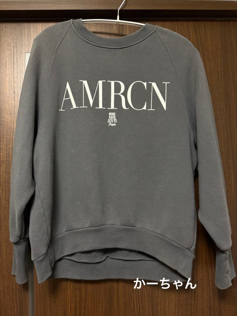 AMERICANA/アメリカーナ】 CREW NECK SWEAT