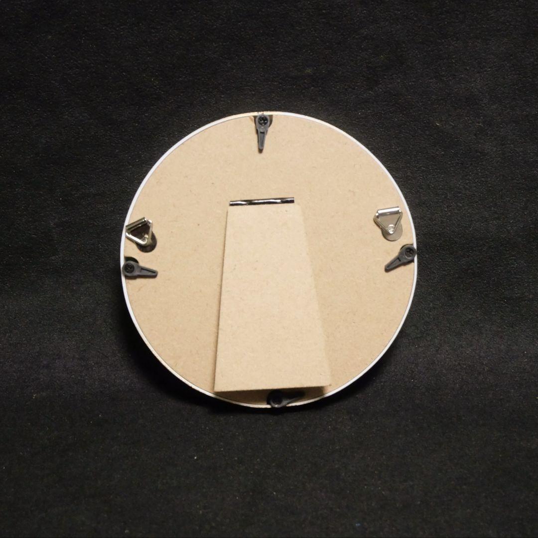 油絵 油彩 油彩画 絵 絵画 円形ミニ絵画 【赤富士】【金】