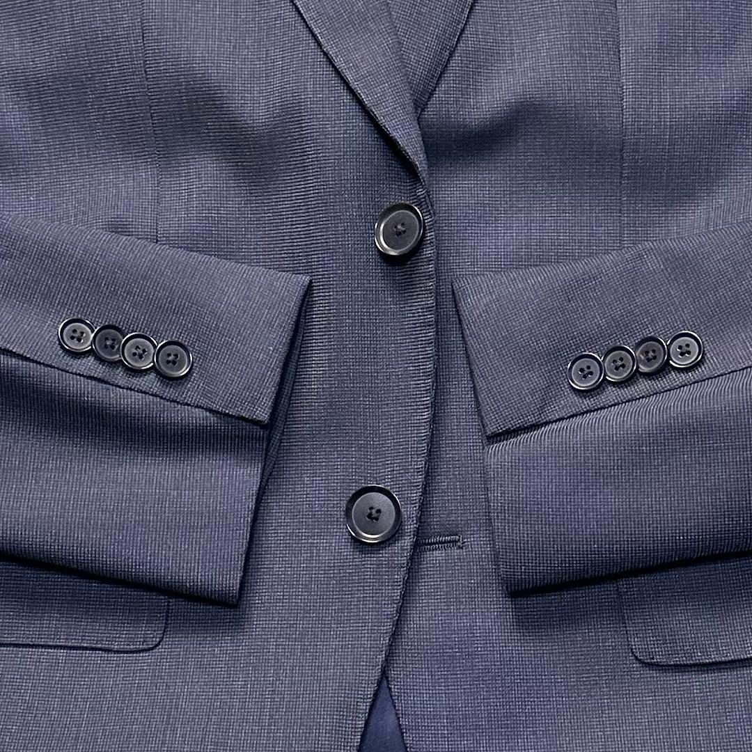 現行 極美品 トゥモローランド ドラゴ生地 セットアップ 総裏 ネイビー 44