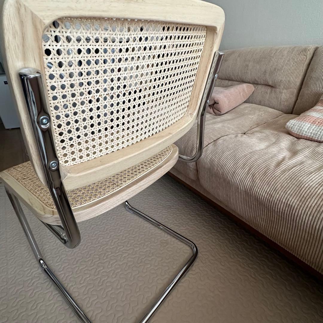 ラタン　ダイニングチェア　ナチュラル