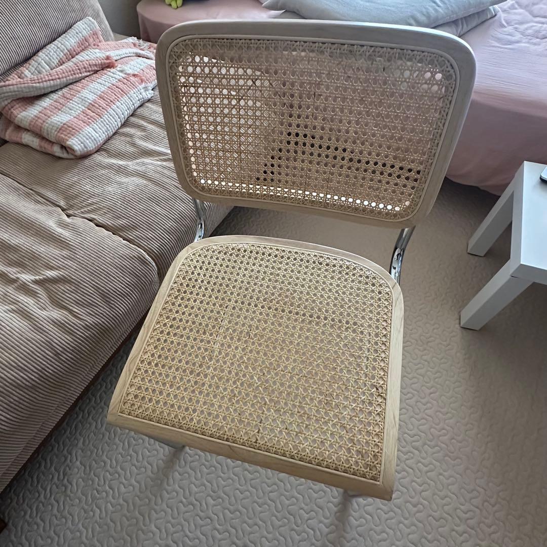 ラタン　ダイニングチェア　ナチュラル